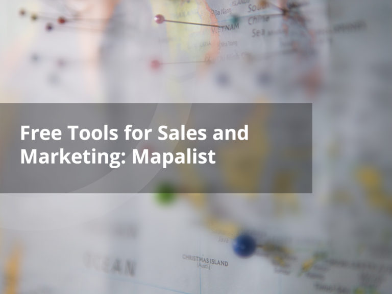 Free Tools for Sales and Marketing: Mapalist