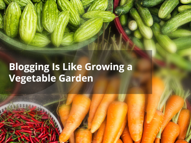 Blogging Is Like Growing a Vegetable Garden