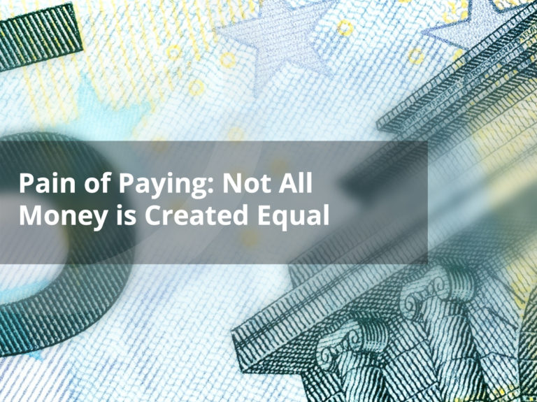 Pain of Paying: Not All Money is Created Equal