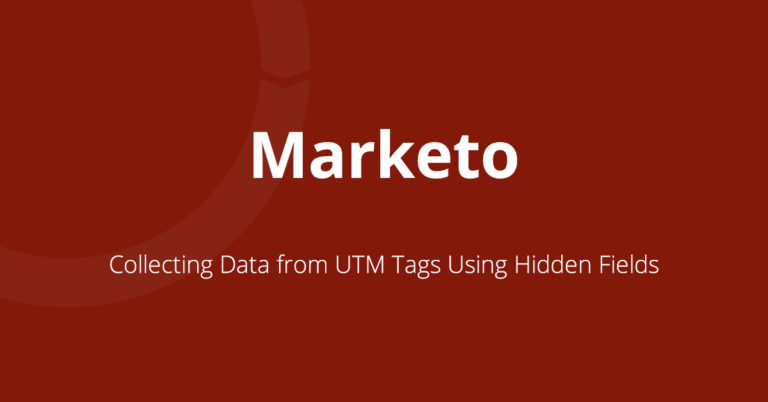Collecting Data from UTM Tags Using Hidden Fields