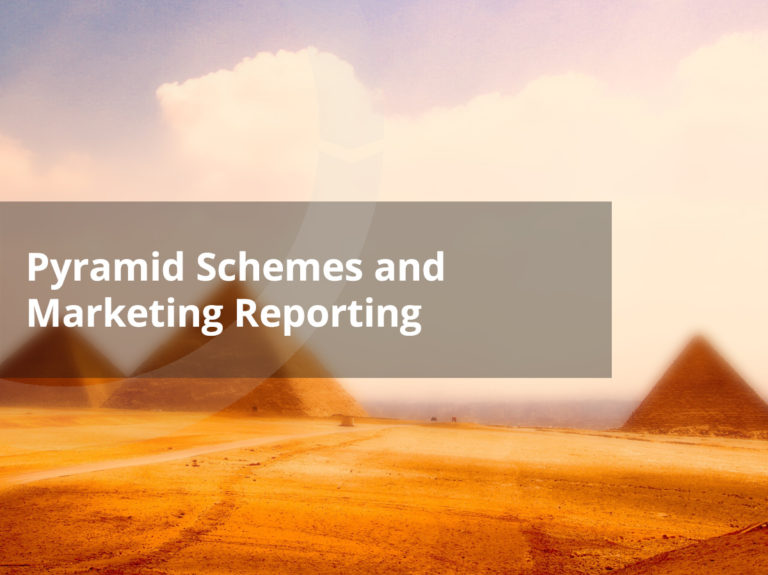 Pyramid Schemes and Marketing Reporting