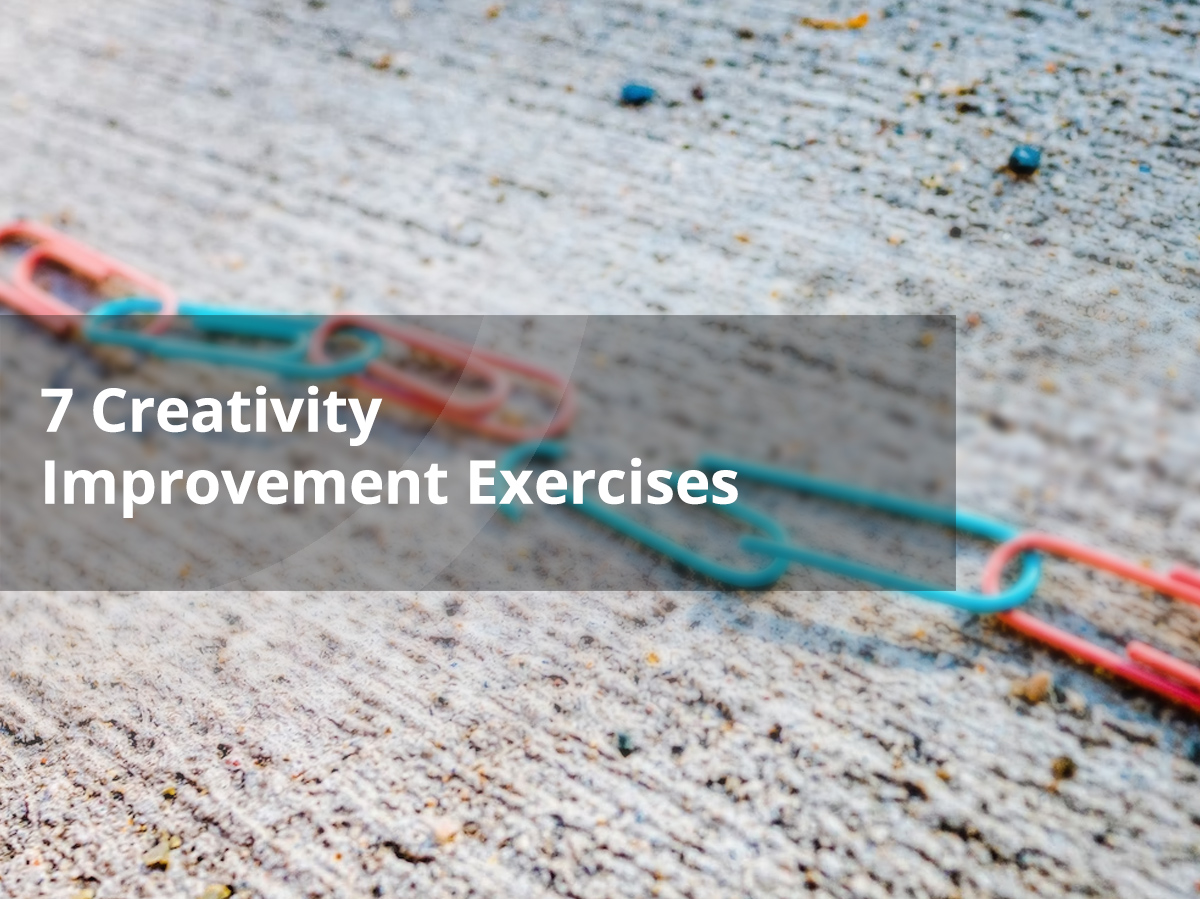 Featured image on blog post about the exercises you can use to boost your creativity